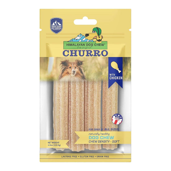 Himalayan Dog Yaky Churro Chicken 4oz for your Pet Dog with Pet Store X!