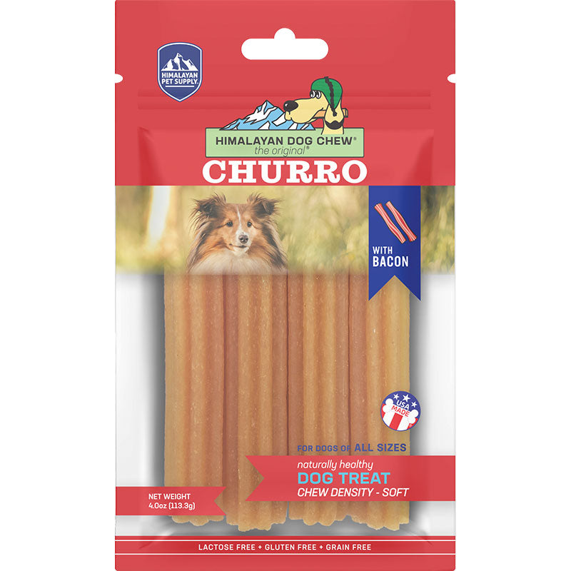 Himalayan Dog Yaky Churro Bacon 4Oz for your Pet Dog with Pet Store X!