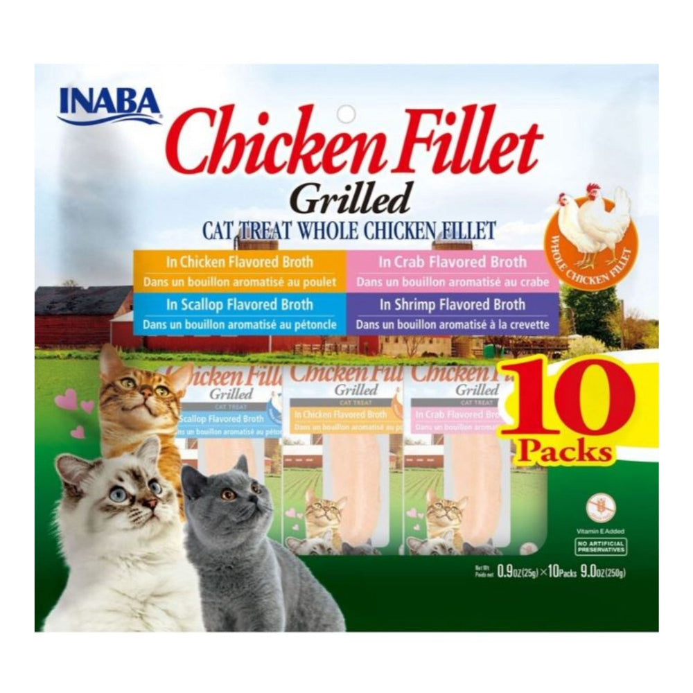 Inaba Chicken Fillet Grilled Variety Pack Assorted .9oz.-10 Pk