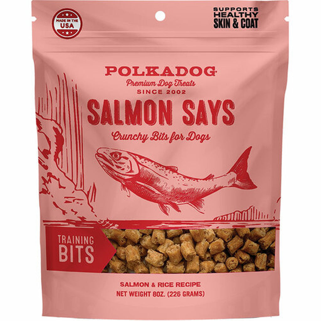 Polka Dog - Salmon Says Training Bits - 8oz for your Pet Dog with Pet Store X!