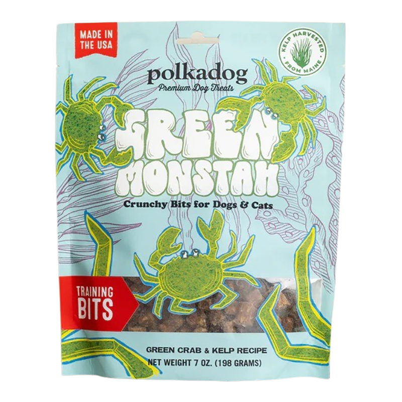 Polka Dog Bakery Dog Green Monstah Bits 7oz. Pouch