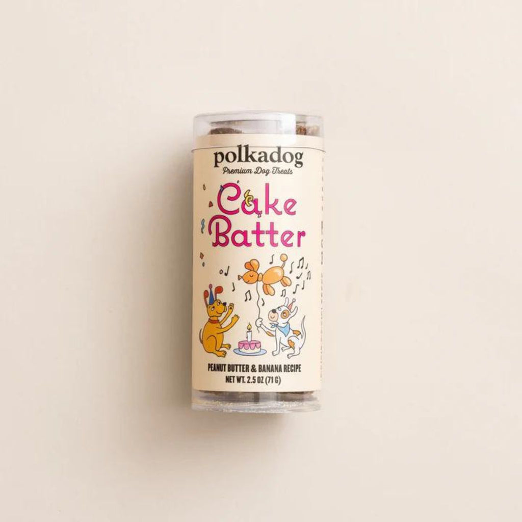 Polka Dog Bakery Dog Cake Batter Nuggets 2.5oz. Tube