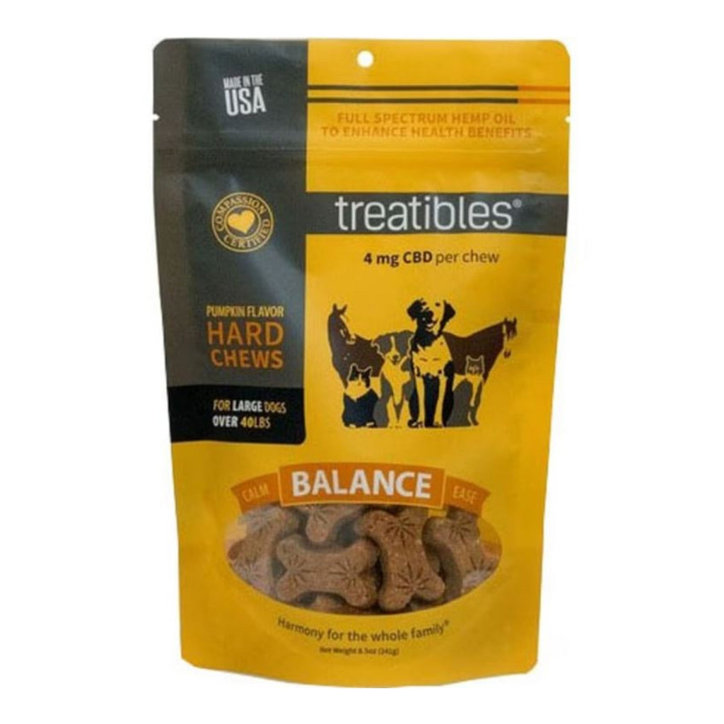 Treatibles Hemp Wellness Hard Chews Balance Pumpkin Large-45 Ct