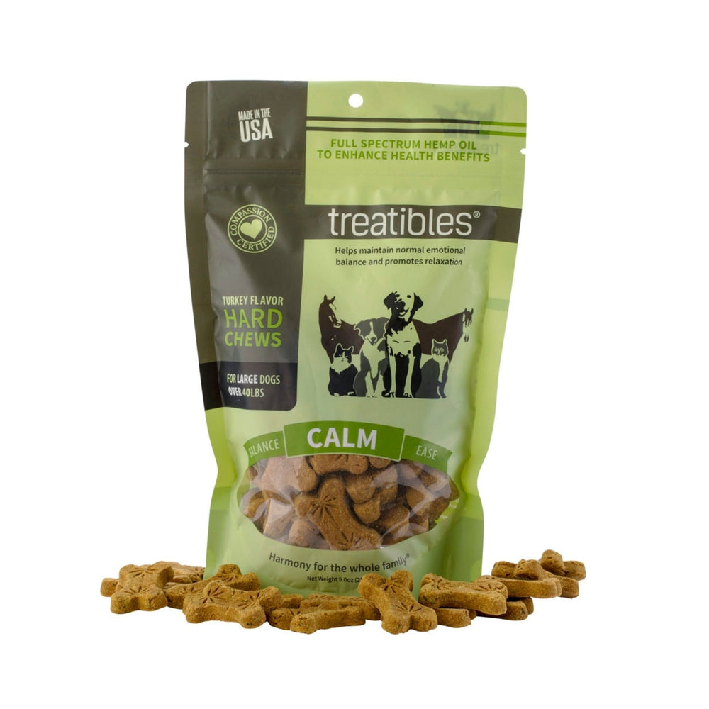 Treatibles Hemp Wellness Hard Chews Calm Turkey Large-7 Ct