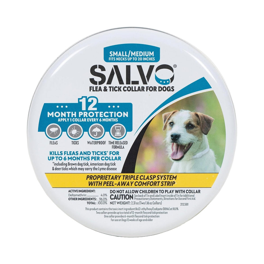 Salvo Flea And Tick Collar For Dogs Sm-2 Pk