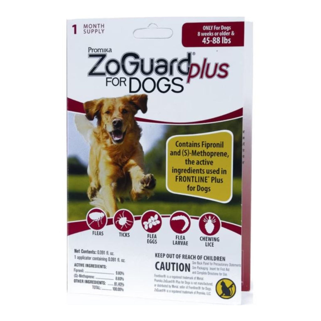 Zoguard Plus Spot-On Singles For Dogs 45-88 Lb-1 Pk