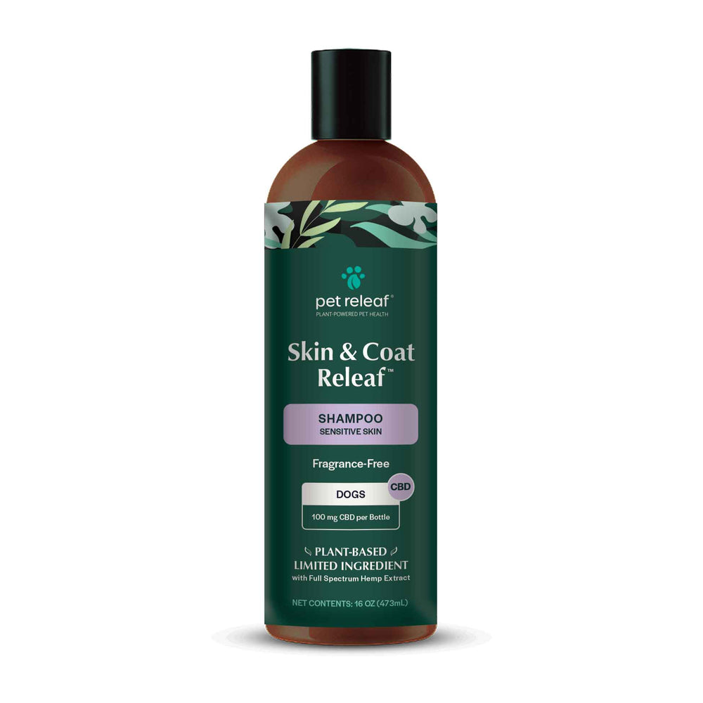 Pet Releaf Skin & Coat Dog 16oz. Senstve Skin Shampoo Cbd 100Mg