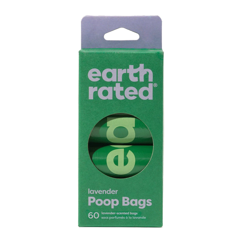 Earth Rated Dog Poop Bag Dog Lavender 4 Roll 60 Count for your Pet Dog with Pet Store X.