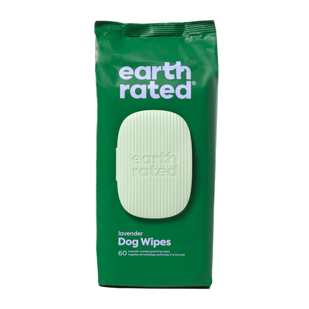 Earth Rated Dog Grooming Wipes Lavender 60 Count for your Pet Dog with Pet Store X.