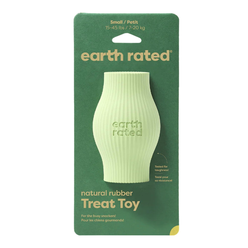 earth Rated Dog Treat Toy Green Rubber Small for your Pet Dog with Pet Store X.