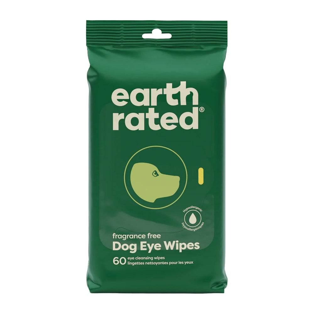 Earth Rated Dog Eye Wipes 60 Count for your Pet Dog with Pet Store X.