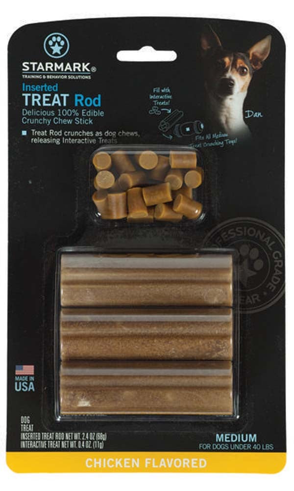 Starmark Inserted Dog Treat Rod Chicken USA 1ea/MD for your Pet Dog with Pet Store X!