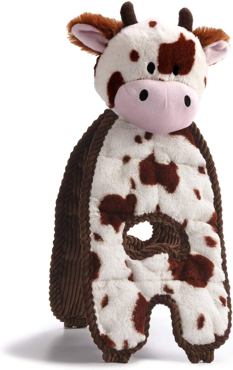 Charming Pet Products Cuddle Tug Cozy Cow Dog Toy 1ea for your Pet Dog with Pet Store X.