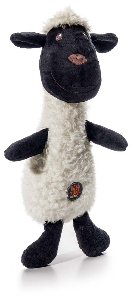 Charming Pet Products Scruffles Lamb Plush Dog Toy Black/White 1ea/SM for your Pet Dog with Pet Store X.