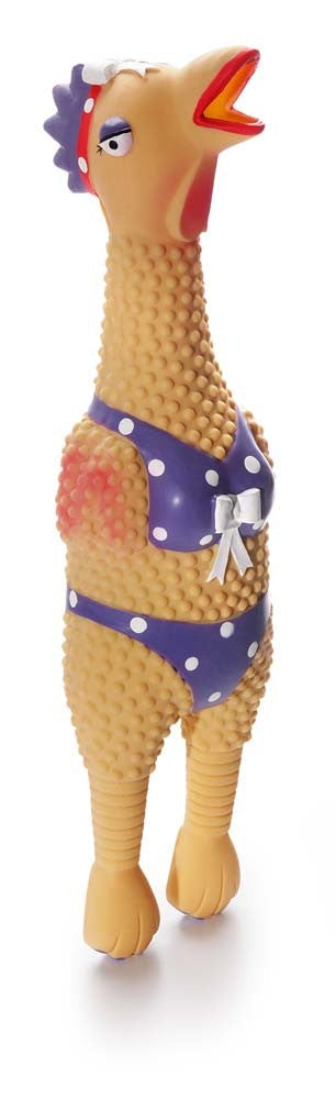 Charming Pet Products Squawkers Henrietta Dog Toy Multi-Color 1ea/LG