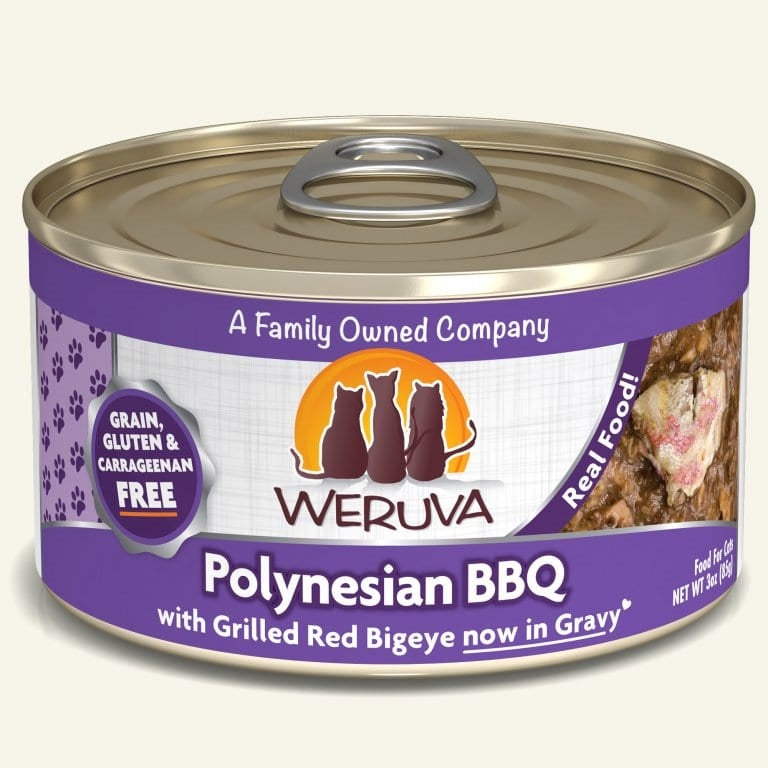 Weruva Cat Polynesian BBQ with Grilled Red Bigeye in Gravy 3oz. (Case of 24)