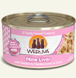 Weruva Cat Nine Liver with Chicken and Chicken Liver in Gravy 3oz. (Case of 24)