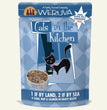 Cats in the Kitchen 1 if By Land, 2 if by Sea Tuna, Beef & Salmon in Gravy 3oz. Pouch (Case of 12)