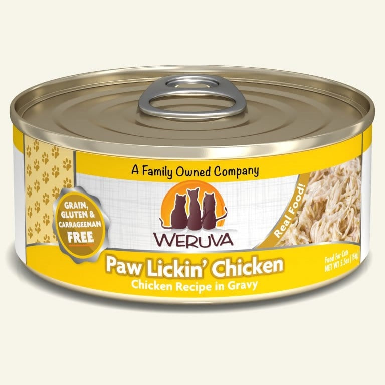 Weruva Cat Paw Lickin Chicken Chicken Recipe in Gravy 5.5oz. (Case of 24)