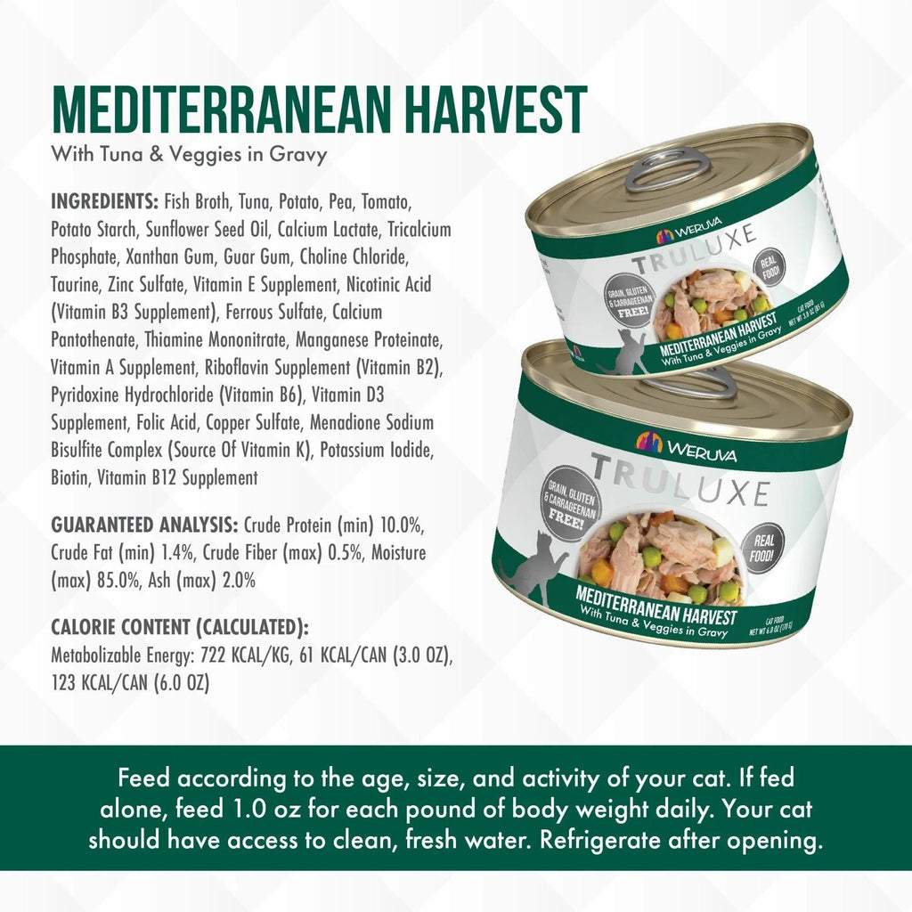 Truluxe Cat Mediterranean Harvest W Vegetable 3oz. (Case of 24)