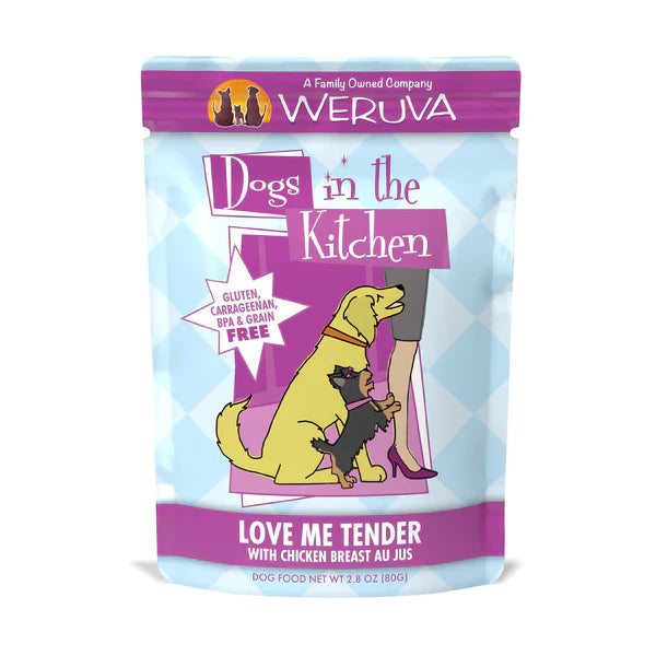 Dogs In The Kitchen Dog Love Me Tender With Chicken Breast Au Jus 28oz Pouch (Case of 12) for your Pet Dog with Pet Store X!