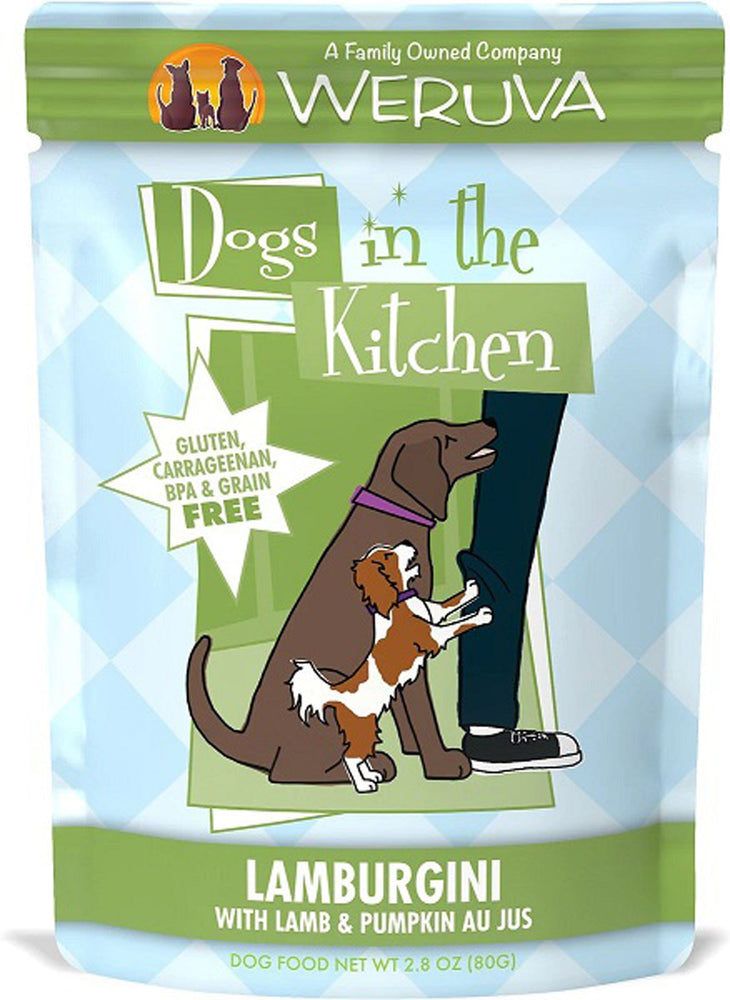 Dogs In The Kitchen Dog Lamburgini With Lamb & Pumpkin Au Jus 28oz Pouch (Case of 12) for your Pet Dog with Pet Store X!