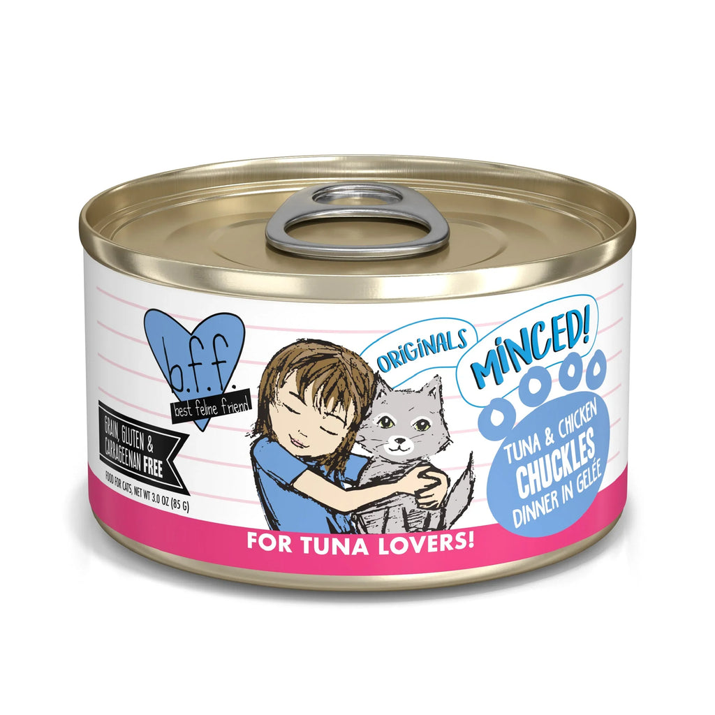 BFF Cat Tuna and Chicken Chuckles Dinner in Gele 3oz. (Case of24)