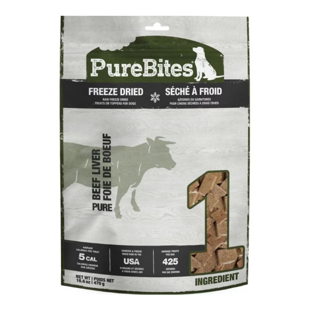 Purebites Freeze Dried Dog Treats Beef Liver  16.6oz.