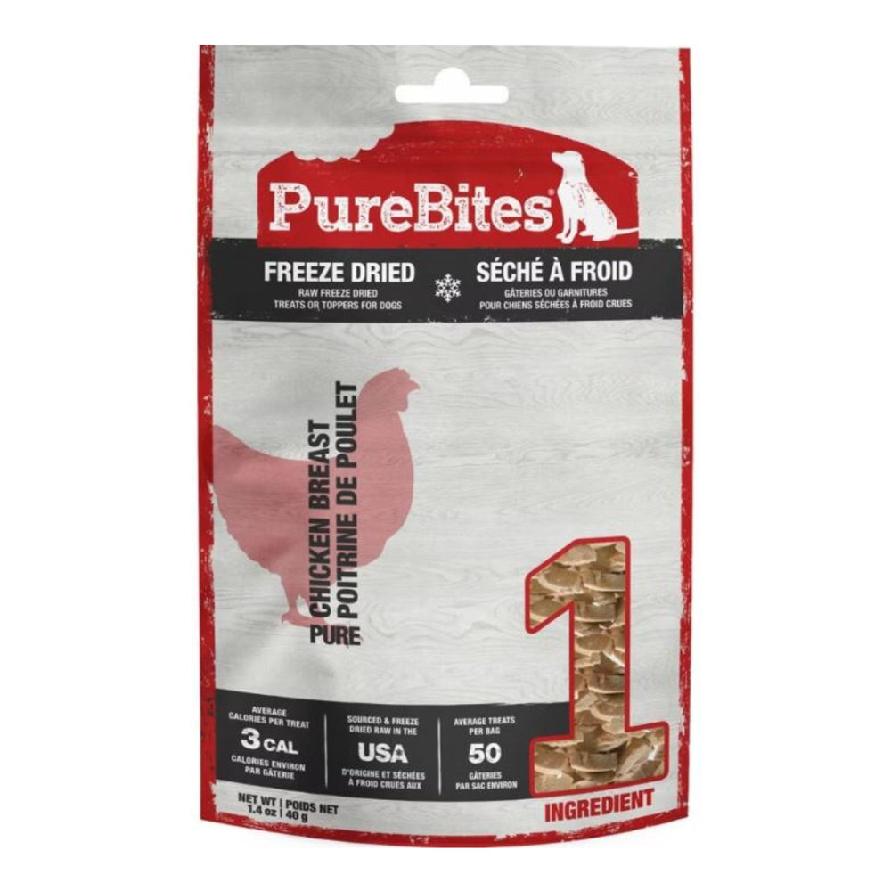 Purebites Freeze Dried Dog Treats Chicken Breast 1.4oz.