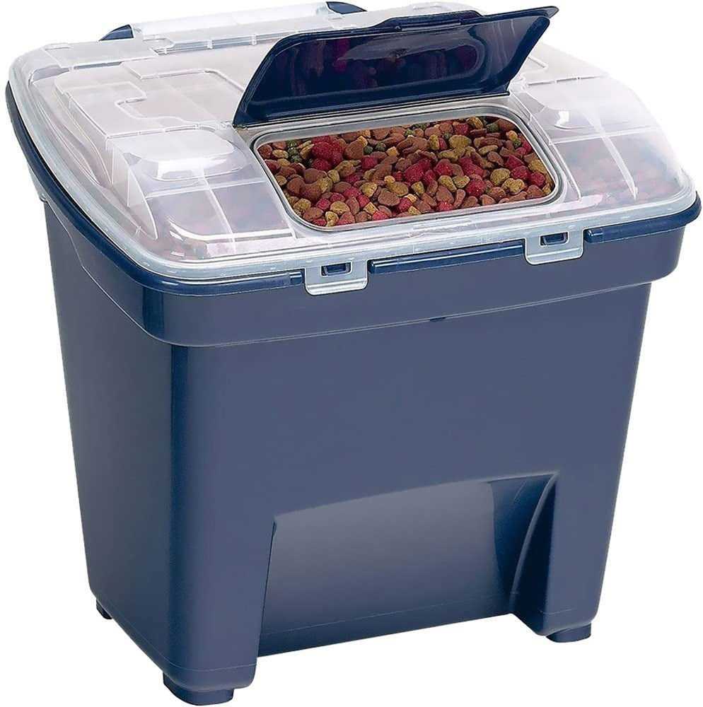 Bergan Smart Storage Food Bin Navy 1ea/LG for your Pet Dog with Pet Store X.