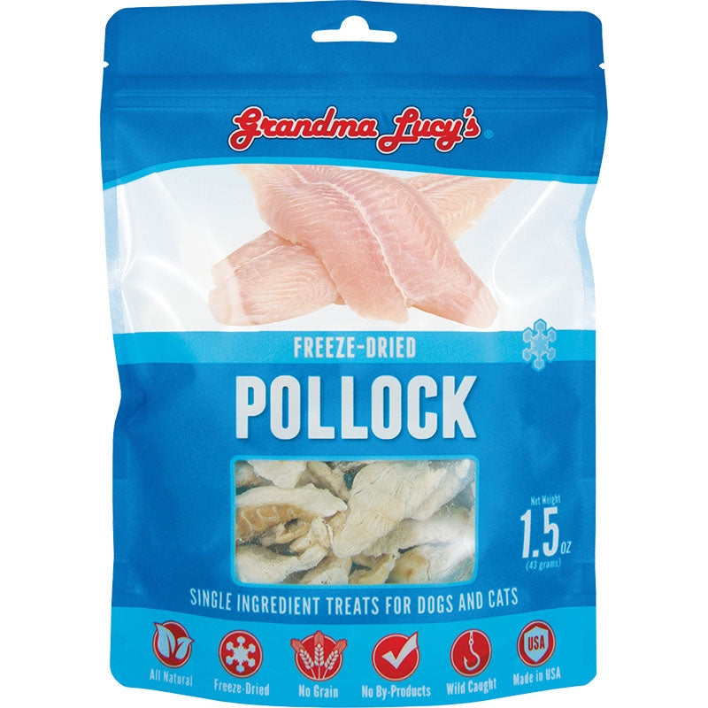 Grandma Lucys Dog Cat Freeze-Dried Singles Pollock 15oz for your Pet Dog with Pet Store X!