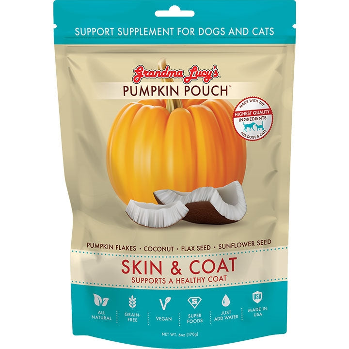 Grandma Lucys Pumpkin Pouch Skin And Coat 6oz for your Pet Dog with Pet Store X!