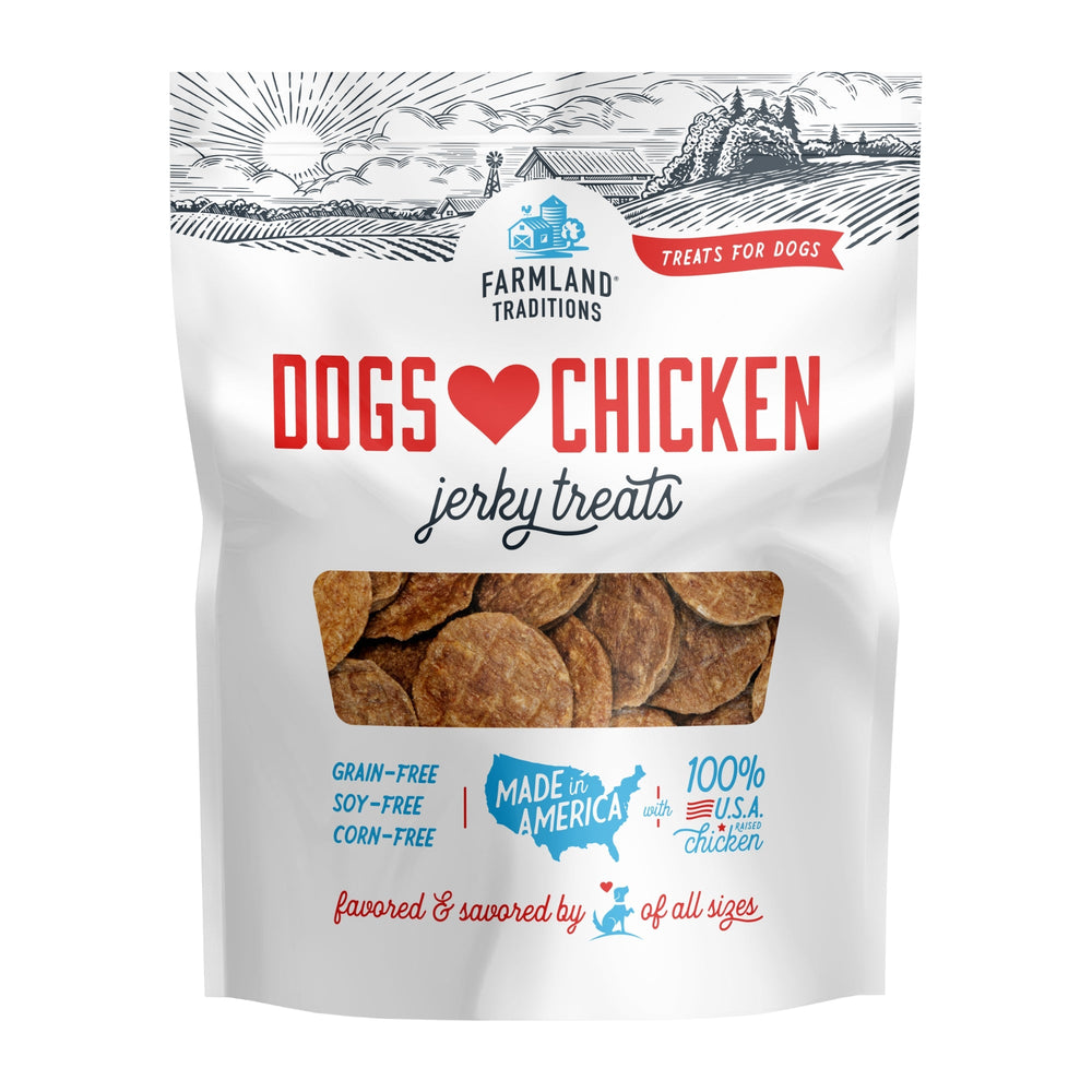 Farmland Traditions Dogs Love Chicken Jerky Dog Treats 1ea/48oz for your Pet Dog with Pet Store X!