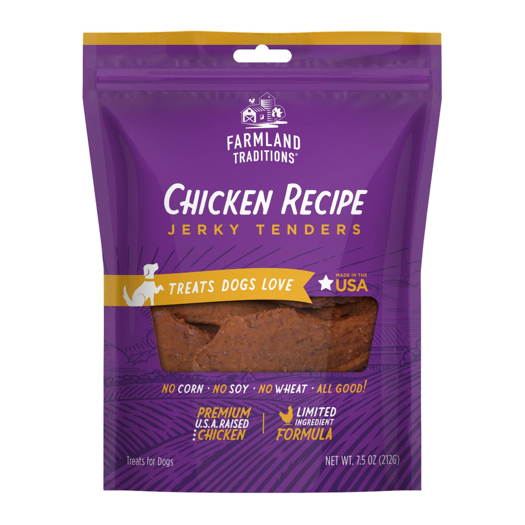 Farmland Traditions Simple Snacks Chicken Jerky Tenders Dog Treats 1ea/75oz for your Pet Dog with Pet Store X!