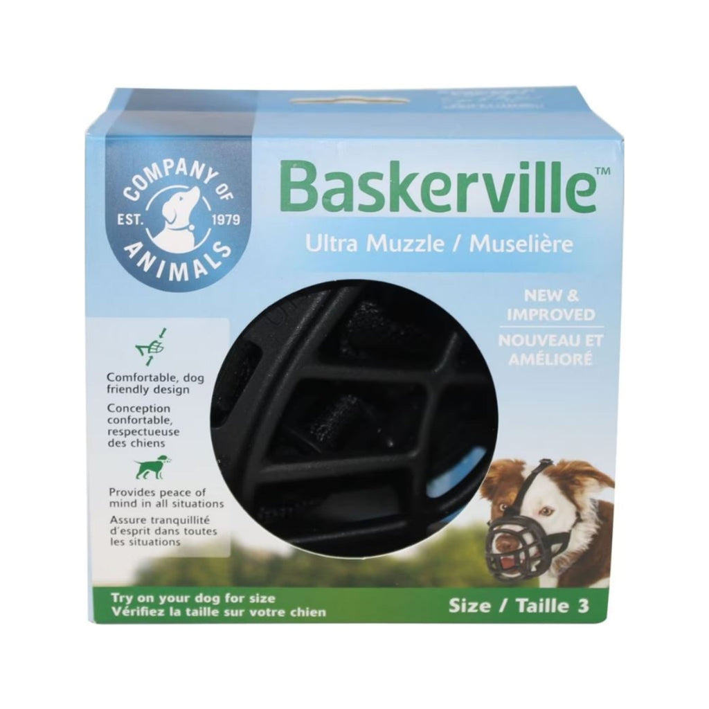 Baskerville Ultra Moldable Muzzle Black Size 3