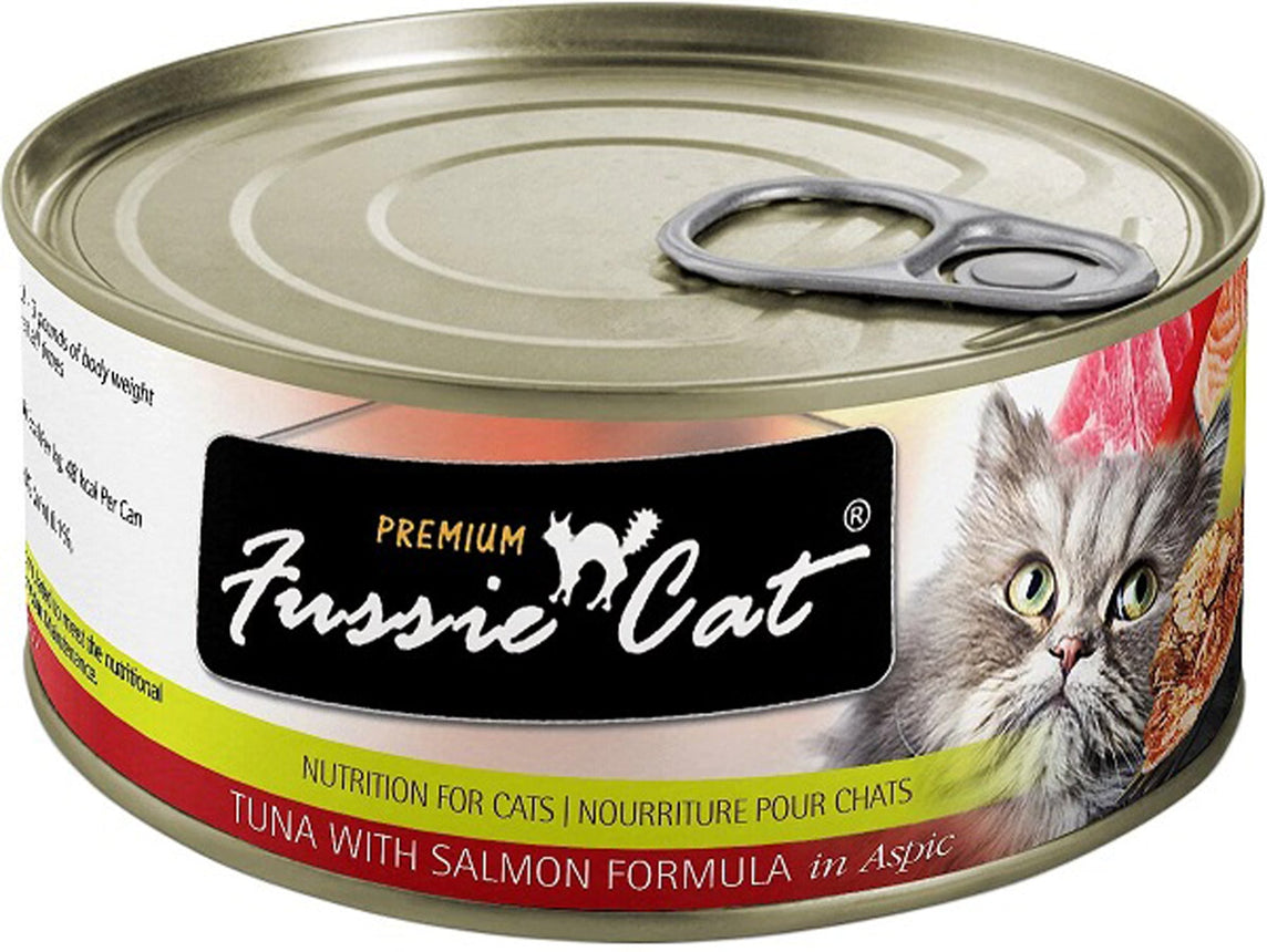 Fussie Cat Premium Tuna Salmon In Aspic 2.82oz. (Case of 24)