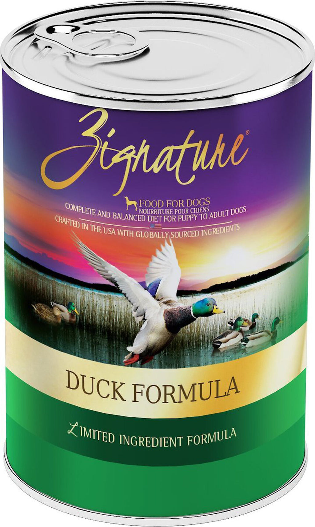 Zignature Dog Canned 13oz. Duck (Case of 12)