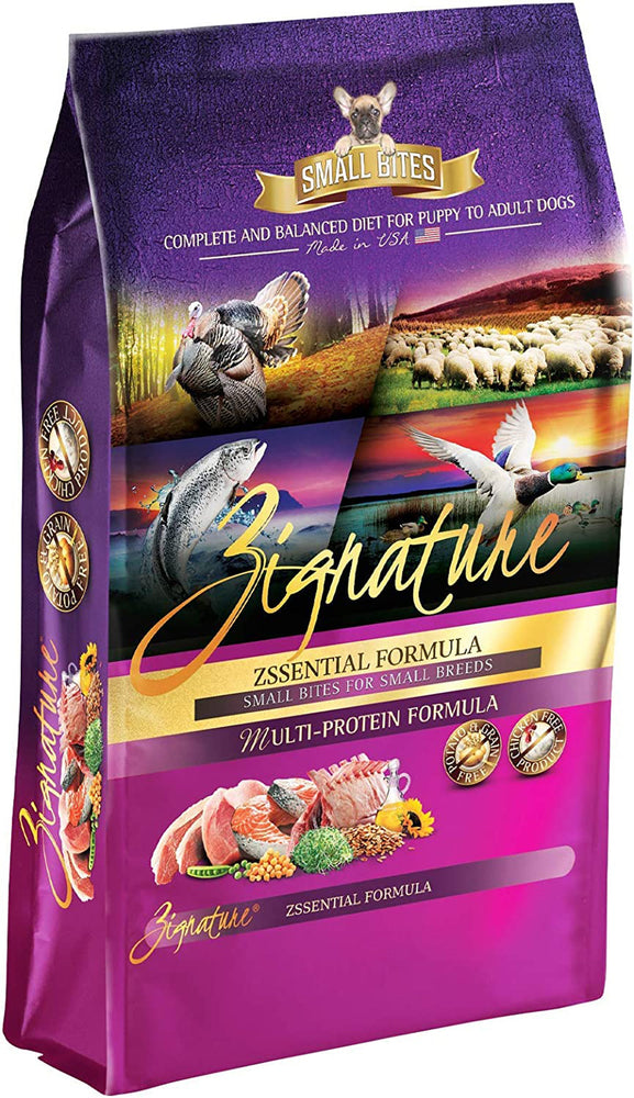 Zignature Dog 4Lb.  Small Bite Zssentials