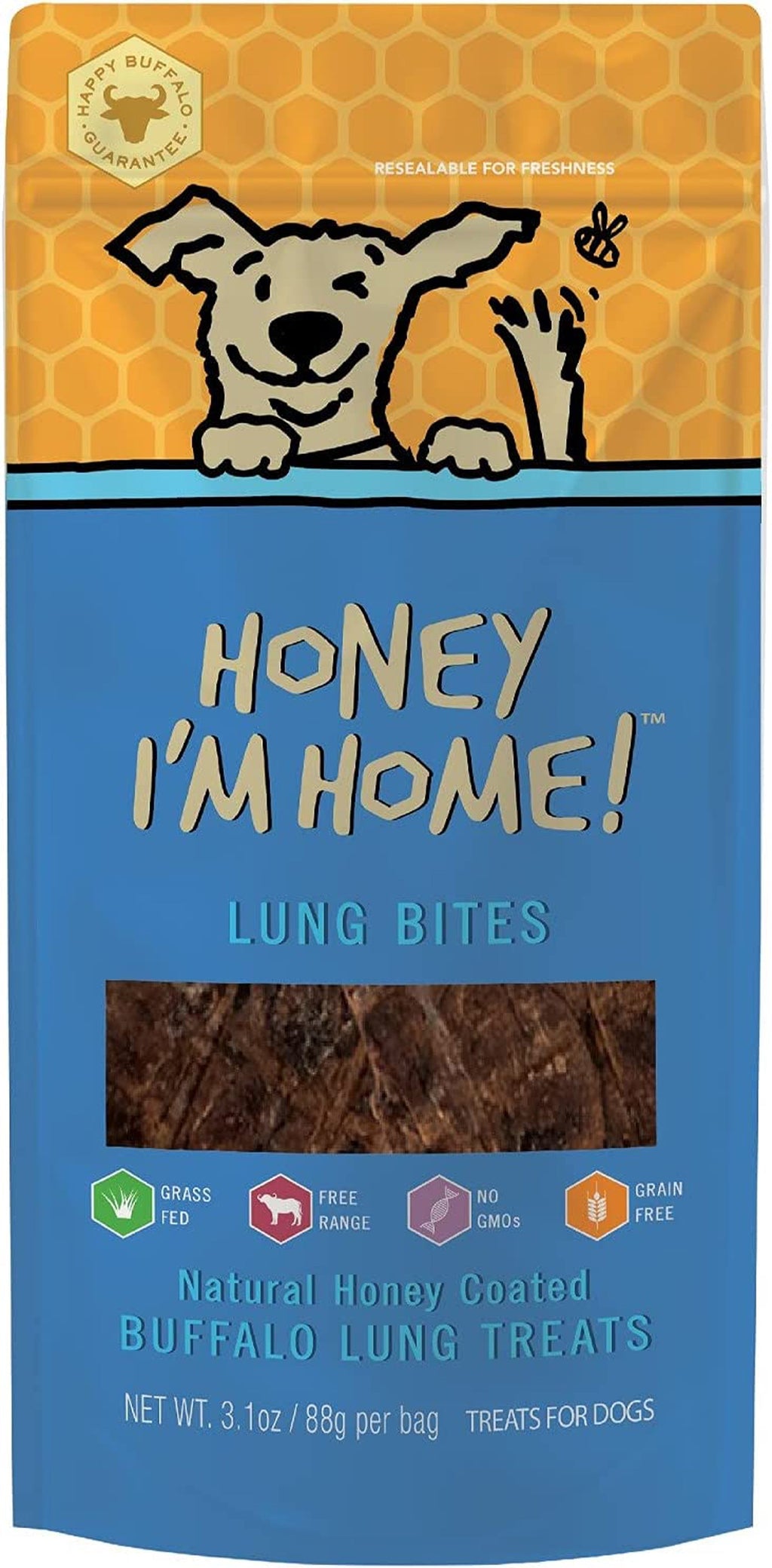 Honey Im Home Dog Buffalo Lung Bites 31oz for your Pet Dog with Pet Store X!