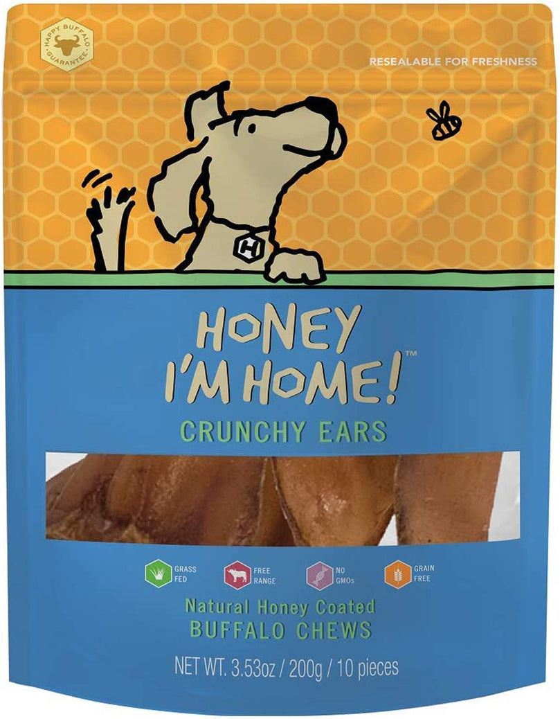 Honey Im Home Dog Buffalo ears 4 Pack for your Pet Dog with Pet Store X!