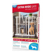 Carlson Extra Wide Pet Gate w/ Small Pet Door White 29-39 X 30in.