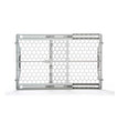 Carlson Plastic Expandable Pet Gate Gray 28-42 X 23in.