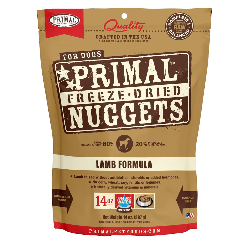 Primal Pet Foods Freeze Dried Dog Food 14oz. Lamb