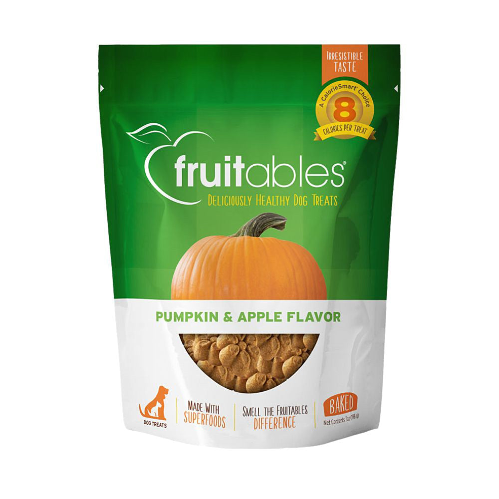 Fruitables Crunchy Baked Dog Treats Pumpkin Apple 1ea/7 oz for your Pet Dog with Pet Store X!