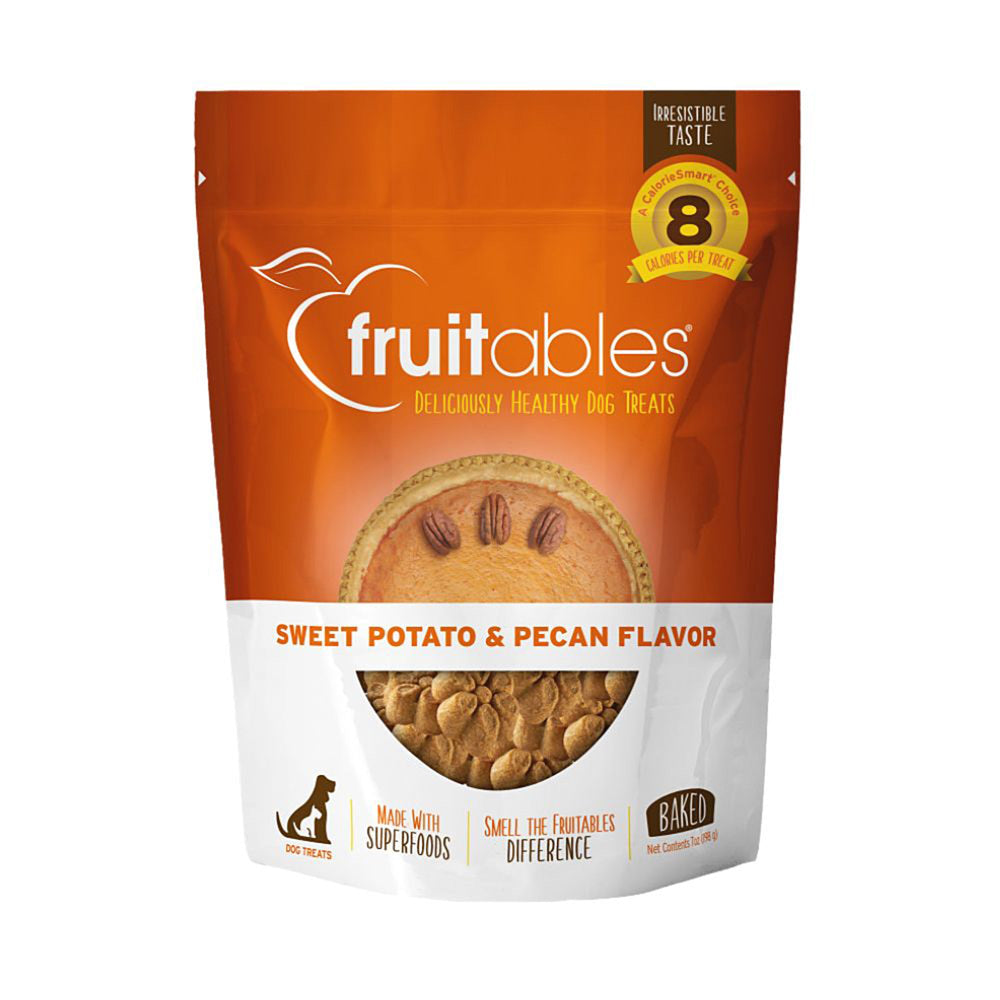 Fruitables Crunchy Baked Dog Treats Sweet Potato Pecan 1ea/7 oz for your Pet Dog with Pet Store X!