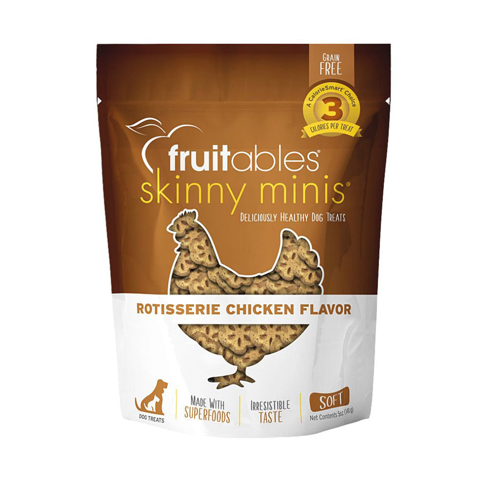 Fruitables Skinny Minis Soft Dog Treats Rotisserie Chicken 1ea/5 oz for your Pet Dog with Pet Store X!