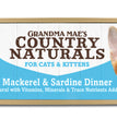 Grandma Mae's Country Naturals Grain Free Wet Cat Food Mackerel & Sardine 24ea/5.5 oz, 24 pk