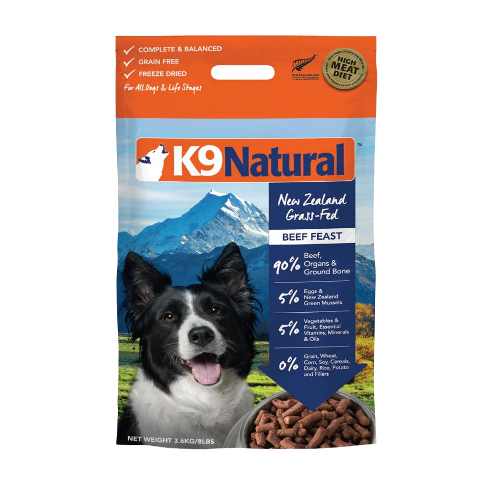 K9 Natural Dog Freeze-Dried Beef 8Lb