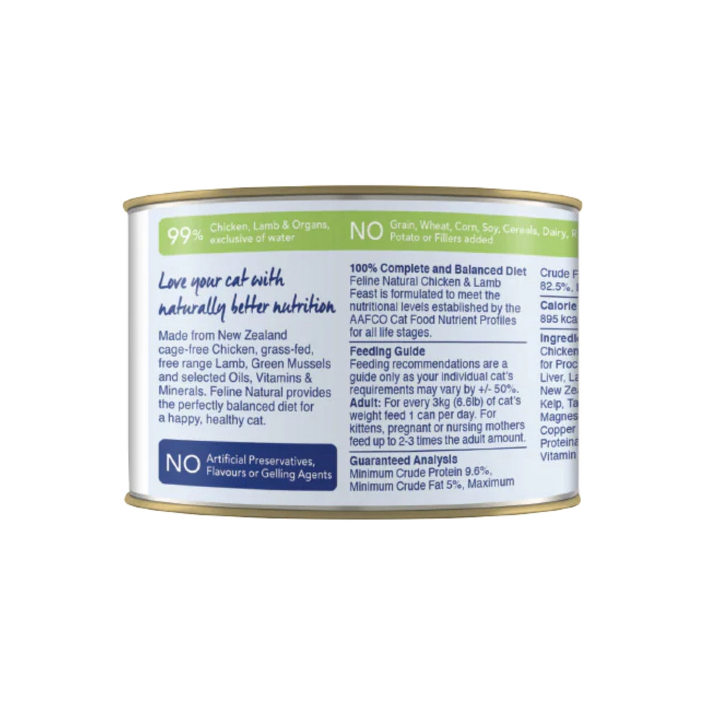 Feline Natural Canned Chicken & Lamb 6oz. (Case of 12)