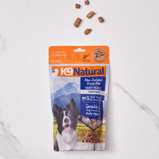 K9 Natural Dog Freeze-Dried Beef Topper 5oz for your Pet Dog with Pet Store X!